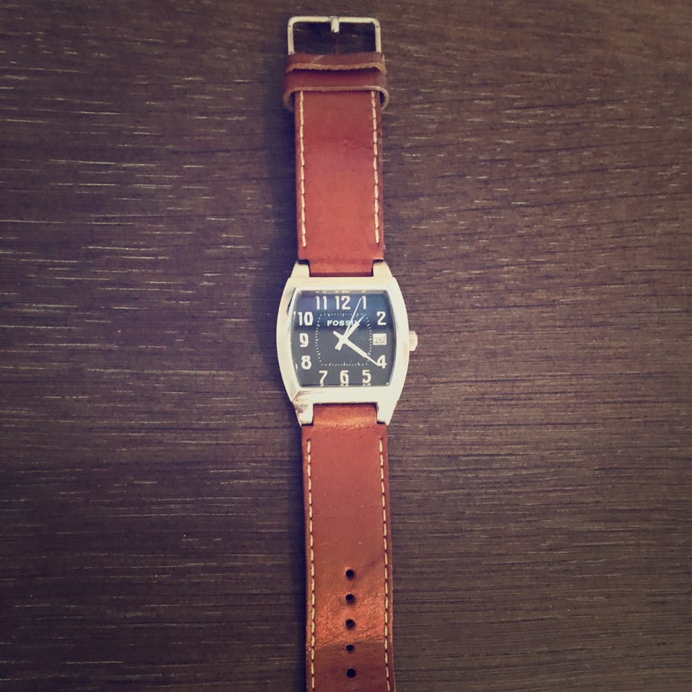 Fossil Leather Band Watch
